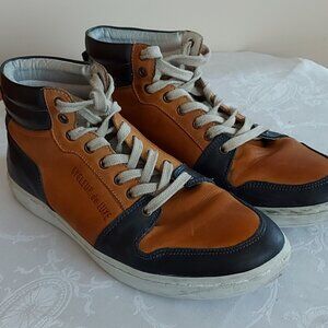 Cycleur de Luxe Size 8.5 Leather Mid Top Shoes Unisex EUR 42 Brown + Black
